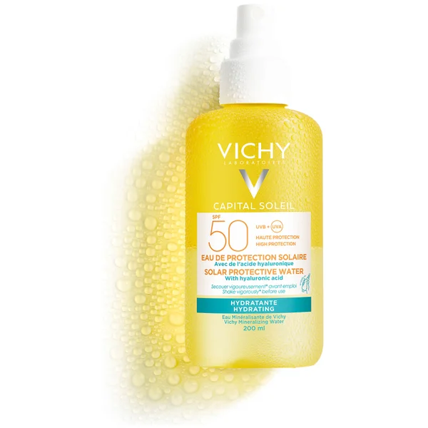 VICHY Capital Soleil Solar Protective Water Hydrating SPF50 200ml - Image 3